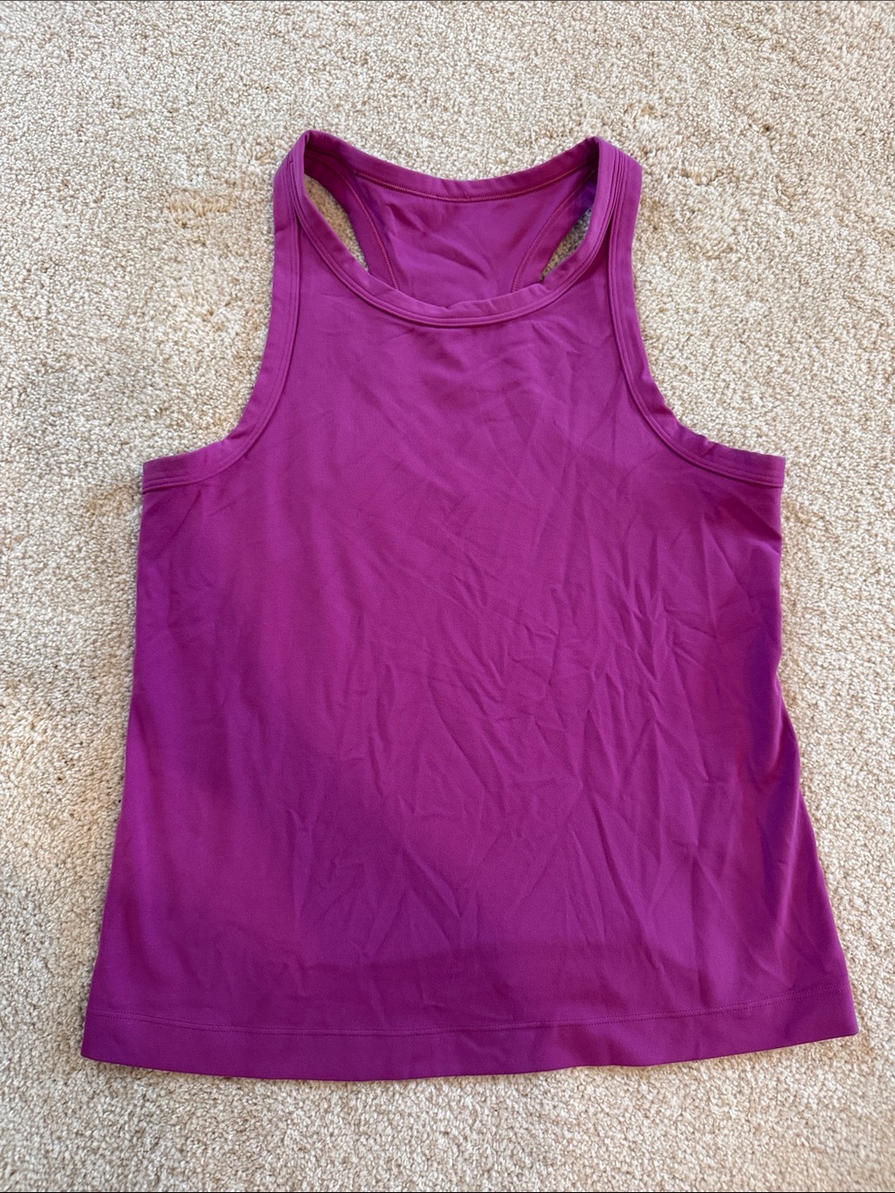 lululemon Purple- align waist length Racerback Tank Top